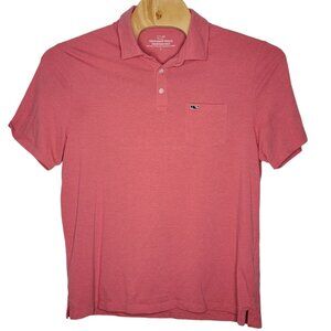 Vineyard Vines Edgartown Polo Men's Large Pink Lightweight L Short Sleeve‎